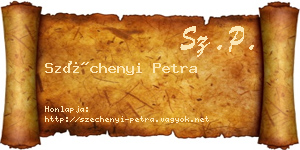 Széchenyi Petra névjegykártya